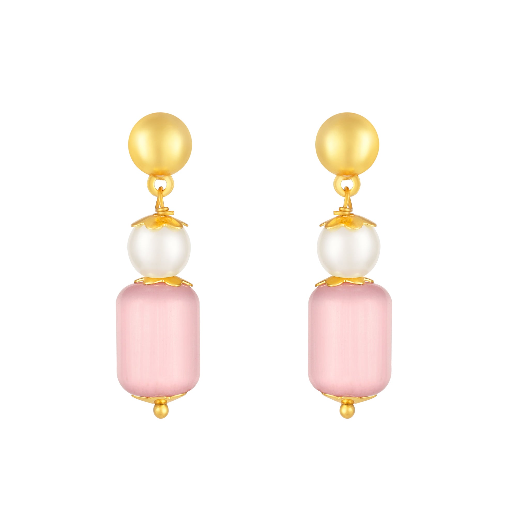 Mahi Stylish Pearl Bead Layered Necklace Set for Women & Girls with Gold Plating (NL1103867G)