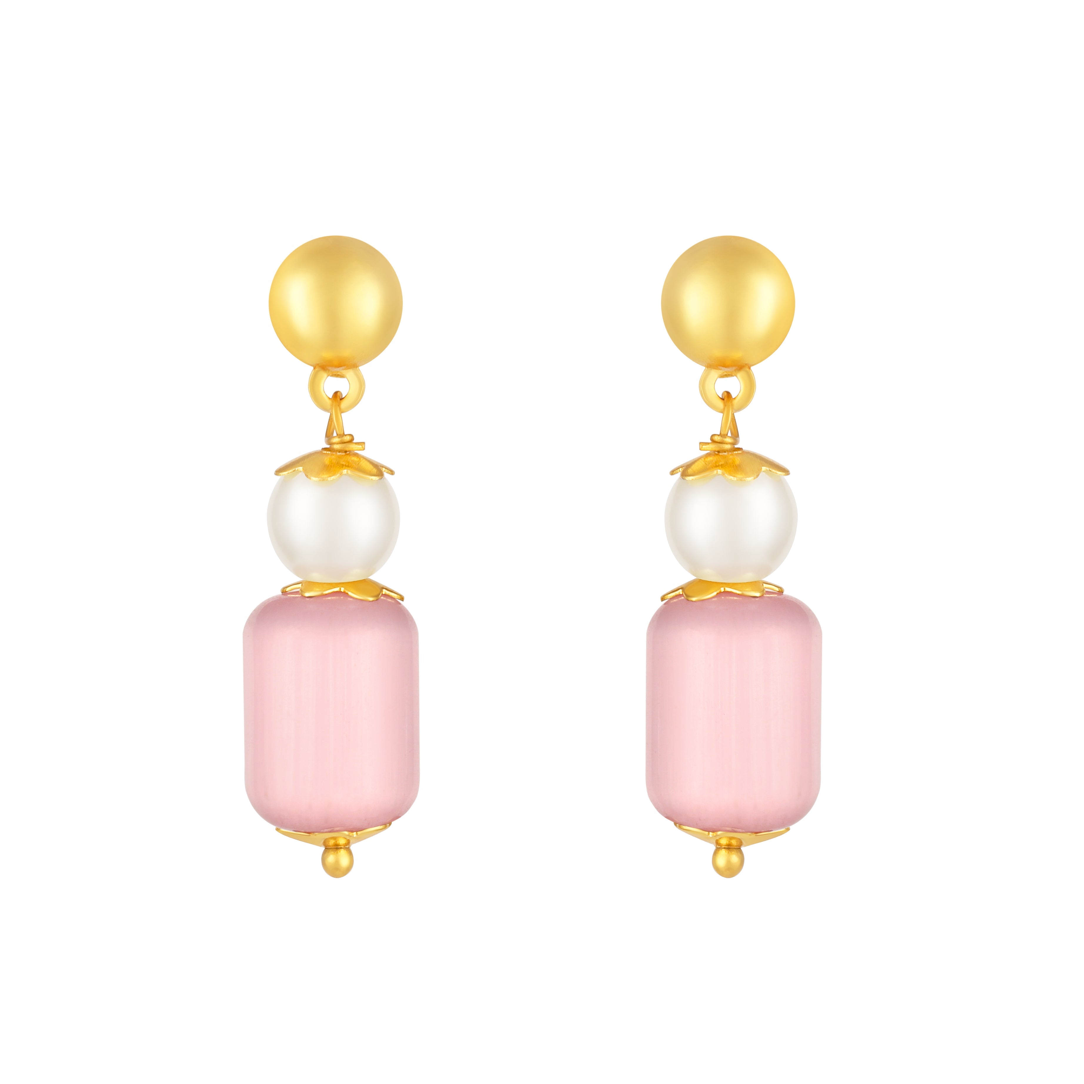 Mahi Stylish Pearl Bead Layered Necklace Set for Women & Girls with Gold Plating (NL1103867G)