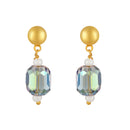 Mahi Elegant Gold Plated Choker Necklace and Matching Earrings for Women with Artificial Pearls and Crystals (NL1103868G)