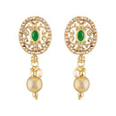 Mahi Traditional Kundan Multilayer Choker Necklace Set with Kundan & Artificial Pearls for Women | Bridal & Ethnic Jewellery with Earrings (NL1108146GGre)