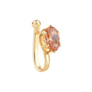 Etnico Navratri Ethnic Gold Plated Non Piercing Pressing Type Nosepins for women (NL179FL)