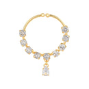 Etnico Gold Plated Non-Piercing Press Nose Pin/Nath For Women (NL73W)