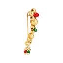 Etnico Traditional Maharashtrian Gold-Plated Pressing Nath Nose Pins Clip On For Women (NL94QG)