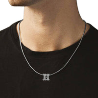 Nipura Sterling Silver Rakhi Convertible Rakhi into Pendant,Initial-H