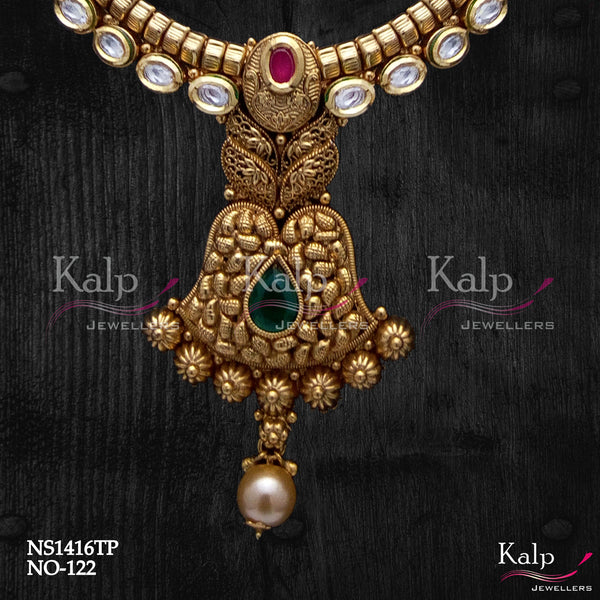 Kalp Jewellers Copper Gold Plated Necklace