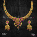 Kalp Jewellers Copper Gold Plated Necklace Set