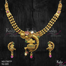 Kalp Jewellers Copper Gold Plated Necklace Set