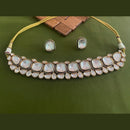 Arham Premium Gold Plated Designer Heavy Polki Kundan Choker Necklace Set