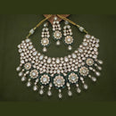 Arham Premium Gold Plated Designer Heavy Polki Kundan And Meenakari Necklace Set