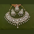 Arham Premium Gold Plated Designer Heavy Polki Kundan And Meenakari Necklace Set