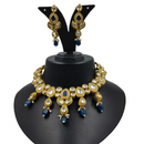 Knigght angel  Gold Plated Kundan Necklace Set