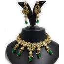 Knigght angel  Gold Plated Kundan Necklace Set