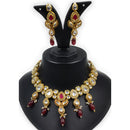 Knigght angel  Gold Plated Kundan Necklace Set