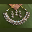 Arham Premium Gold Plated Designer Heavy Polki Kundan And Meenakari Necklace Set