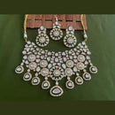 Arham Premium Gold Plated Designer Heavy Polki Kundan And Meenakari Choker Necklace Set