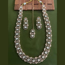 Arham Premium Gold Plated Designer Heavy Polki Kundan And Meenakari Long Necklace Set