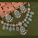 Arham Premium Gold Plated Designer Heavy Polki Kundan Necklace Set