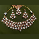 Arham Premium Gold Plated Designer Heavy Polki Kundan And Meenakari Necklace Set