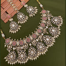 Arham Premium Gold Plated Designer Heavy Polki Kundan And Beads Necklace Set