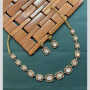 Arham Premium Gold Plated Designer Heavy Polki Kundan Necklace Set