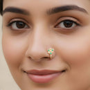Js Fashion Antique Designer Nath in High Gold Finish