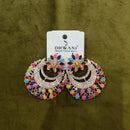 Dhwani Royal Crystal And Austrian Statement Dangler Earrings
