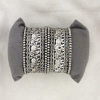 Shree Asha Bangles Oxidised Plated Bangles Set