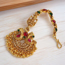 Lalso Lifestyle Elegant Pota Stone And Pearl Maangtikka for Women