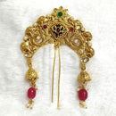 Lalso Lifestyle Designer Hair Jewellery Hair Accessories Aambada Khopa Veni Bun Brooch Juda Pin Hair Pin For Women