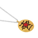 Mahi Meenakari Work Hollywood Movie Inspired Shield Pendant Locket Necklace for Men and Women (PS1101907M)