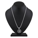 Mahi Black Meenakari Work Sun Pendant Locket Necklace for Men and Women (PS1101908R)