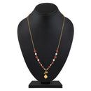 Mahi Simple and Lovely Strawberry Necklace with Artificial Beads and Gold Plating for Women (PS1101918G)