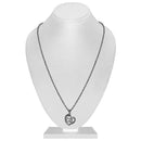 Mahi Sis Engraved in Heart Pendant Necklace with Chain for Sister (PS1101921B)