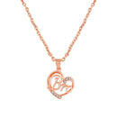 Mahi Bro Engraved in Heart Pendant Necklace with Chain for Brother (PS1101922Z)