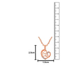 Mahi Sis Engraved in Heart Pendant Necklace with Chain for Sister (PS1101923Z)