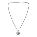 Mahi Dad Engraved in Heart Pendant Necklace with Chain for Father (PS1101924B)