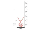 Mahi Dad Engraved in Heart Pendant Necklace with Chain for Father (PS1101926Z)