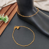 Js Fashion  Stylish High Gold Anklet for Women