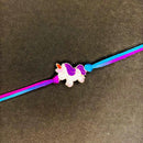 Mahi Meenakari Work Enamel Baby Unicorn-Shaped Rakshabandhan Rakhi for Chota Bhai, Kids, Bhatija (RA1100738G)