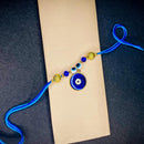 Mahi Auspicious Evil Eye Meenakari Work Rakshabandhan Rakhi for Brother, Bhai, Bro (RA1100748G)