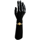 Mahi Hexagonal Gold-Tone Design with Artificial Pearl Rakhi for Brother (RA1100834GWhi)