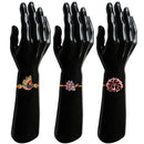 Mahi Combo of 3 Charming Peacock Shaped Rakhis with Meenakari Work and Crystals for Brothers (RCO1105534M)