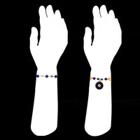 Mahi Combo of 2 Evil Eye Rakhi with Artificial Pearls for Brother (RCO1105818G)