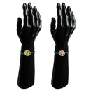 Mahi Om & Peacock-Feather-Theme Rakhi Combo Set of 2 | Rakhi with Evil Eye Charm on Braided Threads (RCO1105829M)