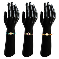 Mahi Elegant Rakhi Combo Set of 3 for Brother | Artificial Pearl, Kundan & Stone Fancy Rakhis (RCO1105834G)