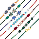 Mahi Rakhi Combo for Brother – Set of 7 Trendy Rakhi for Raksha Bandhan (RCSO1105827M)
