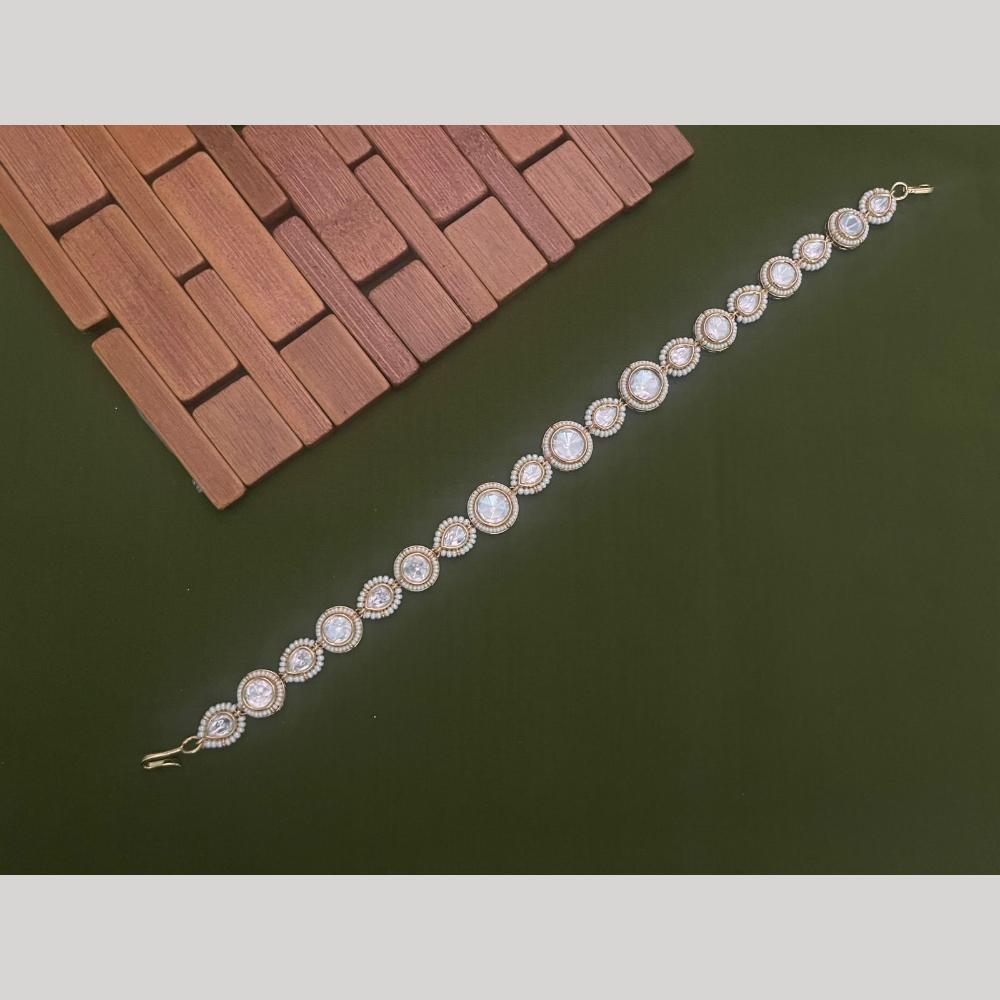 Arham Premium Gold Plated Designer Heavy Polki Kundan Stone Sheeshphool