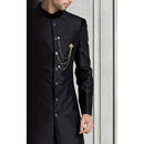 Etnico Eye Catching Stone Studded Three Chain Pin Brooch For Men (SM38)