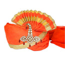 Etnico Gold Plated Stone Pearl Drop Safa Kalangi Brooch for Groom/Men/Dulha Pagadi (SM51M)