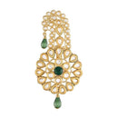 Etnico Gold Plated Kundan Safa Kalangi Brooch for Groom/Men/Dulha Pagadi (SM54G)